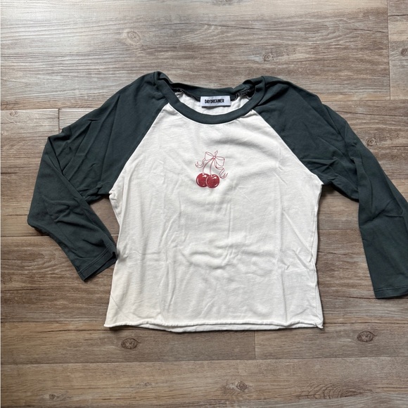 Daydreamer La Tops - Daydreamer LA cherry 3/4 sleeve tee